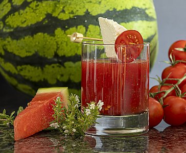 Wassermelonen-Tomaten-Gazpacho