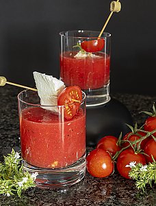 Wassermelonen-Tomaten-Gazpacho